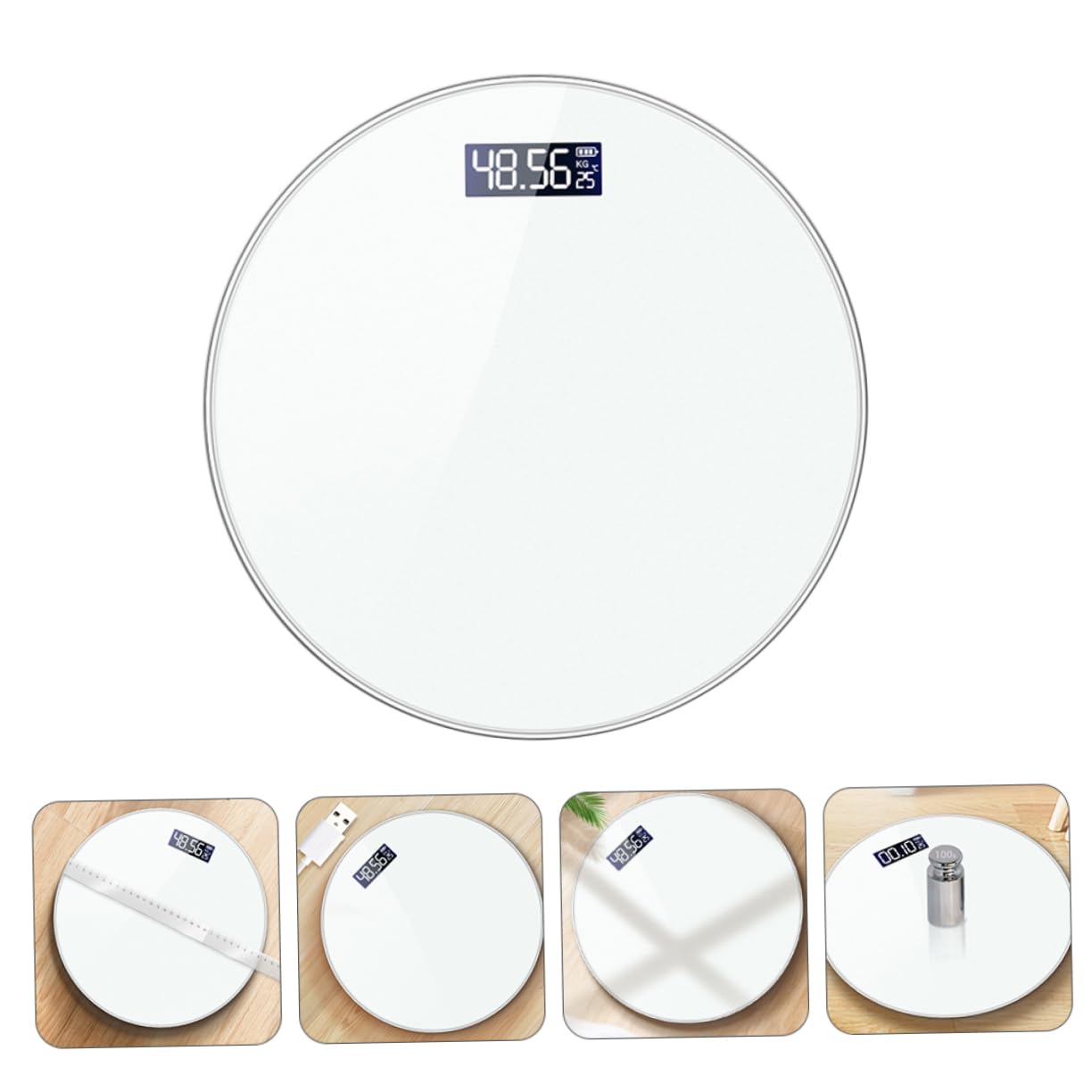 per Peso Corporeo con Display LED Scala per Misurazione Precisa Design Compatto e Materiale Temperato per e Sportivi