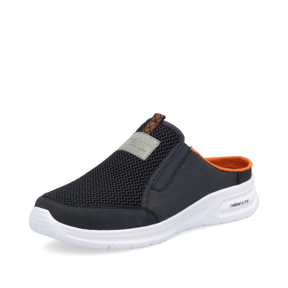 Rieker Men Loafers B7390, Men´s Slippers,Slip-on Shoes,Leisure Shoes,Open wrap-up,Blue (Blau / 14),45 EU / 10.5 UK