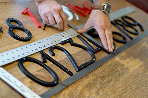 6 Inch NACH Floating Mount Shadow House Address Number For Outside or Inside, Metal Modern House Numbers For Mailbox… - Image 3