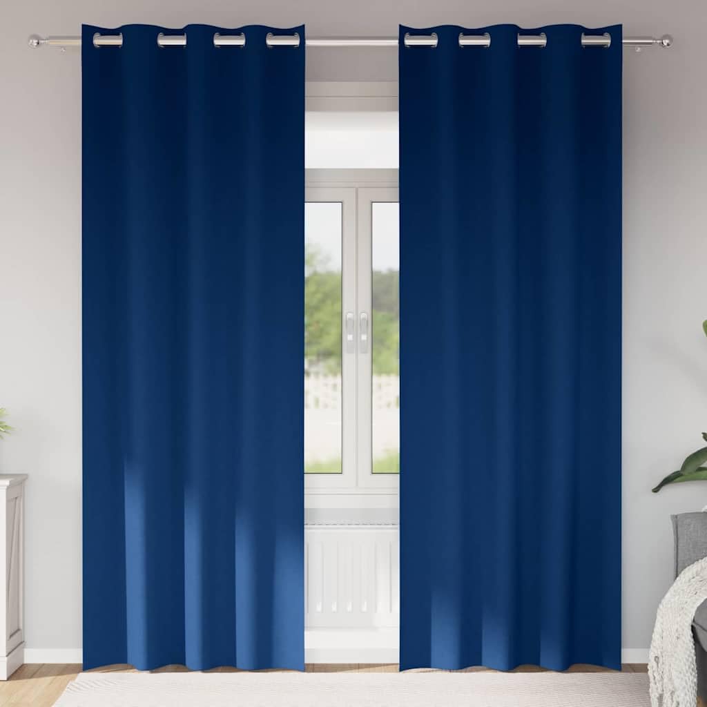 Rideaux occultants haut de gamme 260x140 polyester au tomber lourd et élégant