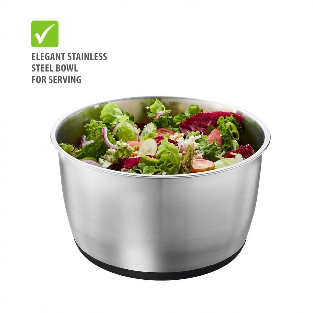 Gefu PUSH IT Salatschleuder Edelstahl