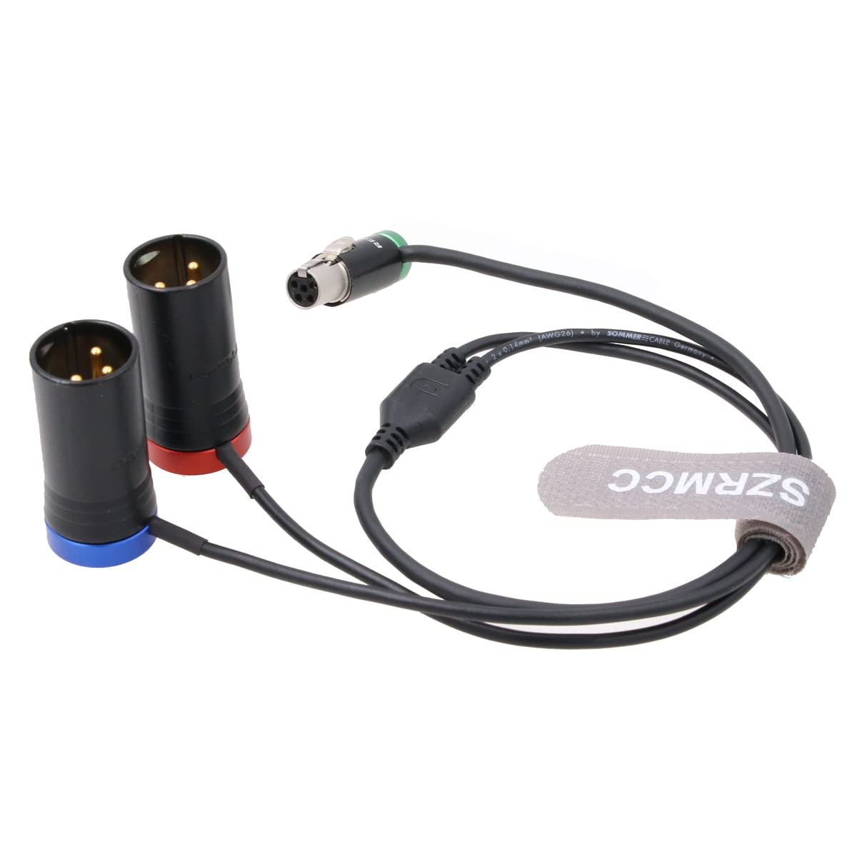SZRMCC TA5F de perfil bajo Mini XLR de 5 pines a XLR doble Cable de audio de 3 pines para grabadoras mezcladoras de campo Zaxcom QRX Dispositivos de sonido 633664688 788T