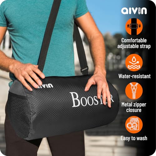 Image of Aivin Booster Multipurpose Gym Bag | Gym Bags | Adjustable Shoulder Bag for Men |Duffle Gym Bags for Men | Fitness Bag|Carry Bags|Sports & Travel Bag|Sports Kit| Duffle Bags Travel