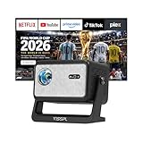 Smart Mini Beamer 4k [Offiziell Lizenzierter APP ] VISSPL 3200ANSI 4K Heimkino & Outdoor Beamer, Autofokus/Trapezkorrektur, WiFi6 Bluetooth Full HD 1080P Video Projektor für Handy/PC(Tiefschwarz
