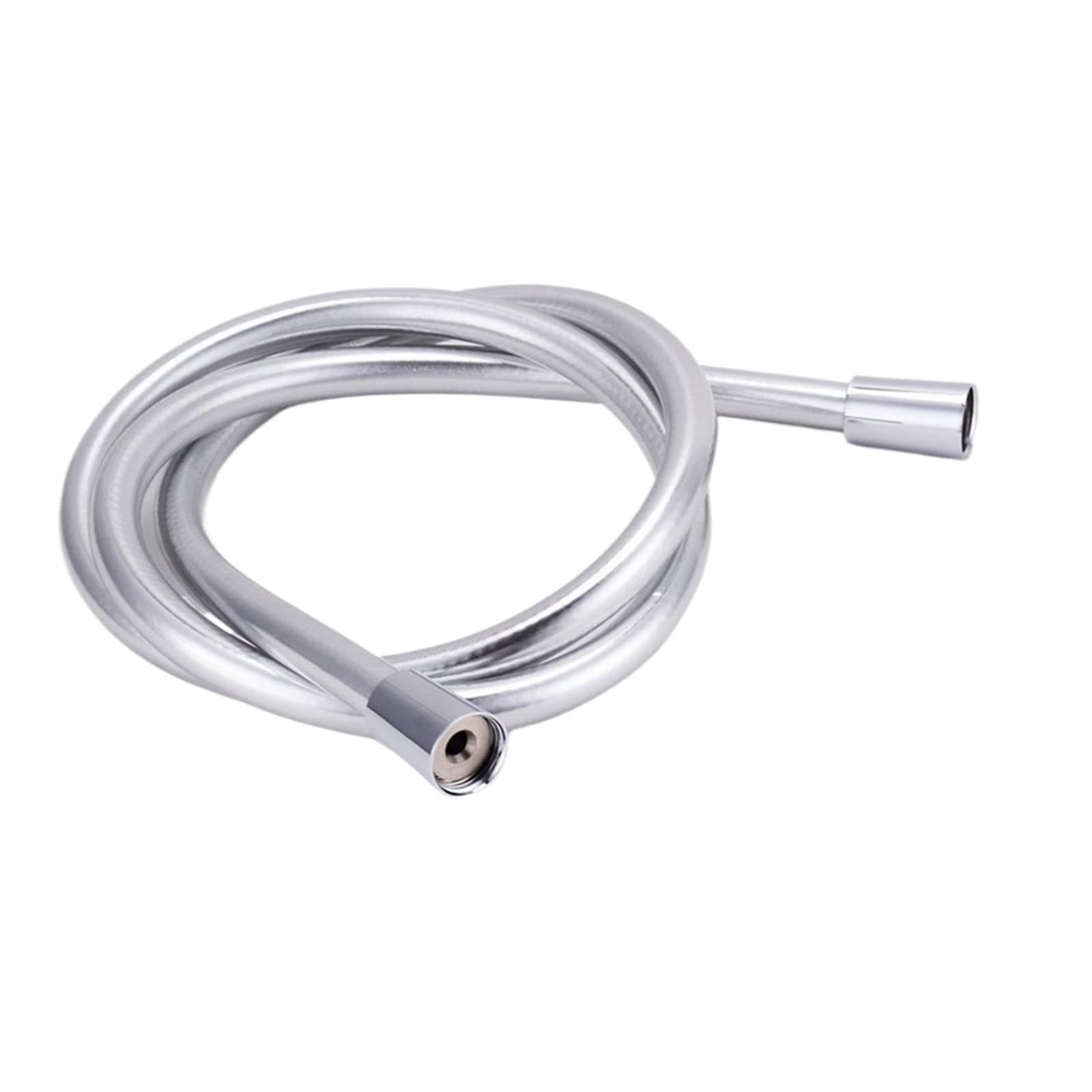 Mmzrukywv Pvc 2M Silver Pvc High Pressure ，Compatible For Silver， & Black Smooth Shower Hose For Bathroom Handheld Head Flexible Plumbing Anti Winding Gi/2 Universal(Pvc 2M Silver)