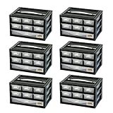 JEJアステージ ストッパーケース ブラック 3B-601 [幅29.4×奥行20×高さ17.5cm] 工具箱 ツールボックス 道具箱 収納 6個セット