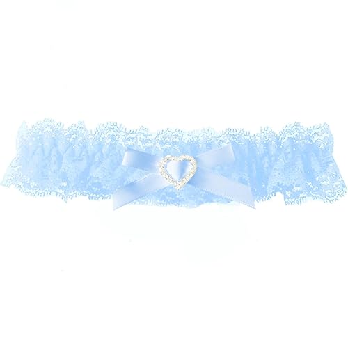 Blue Garters for Bride Wedding Garter Set for Bride Bridal Garter Leg Thigh Blue - One Size - 0-blue