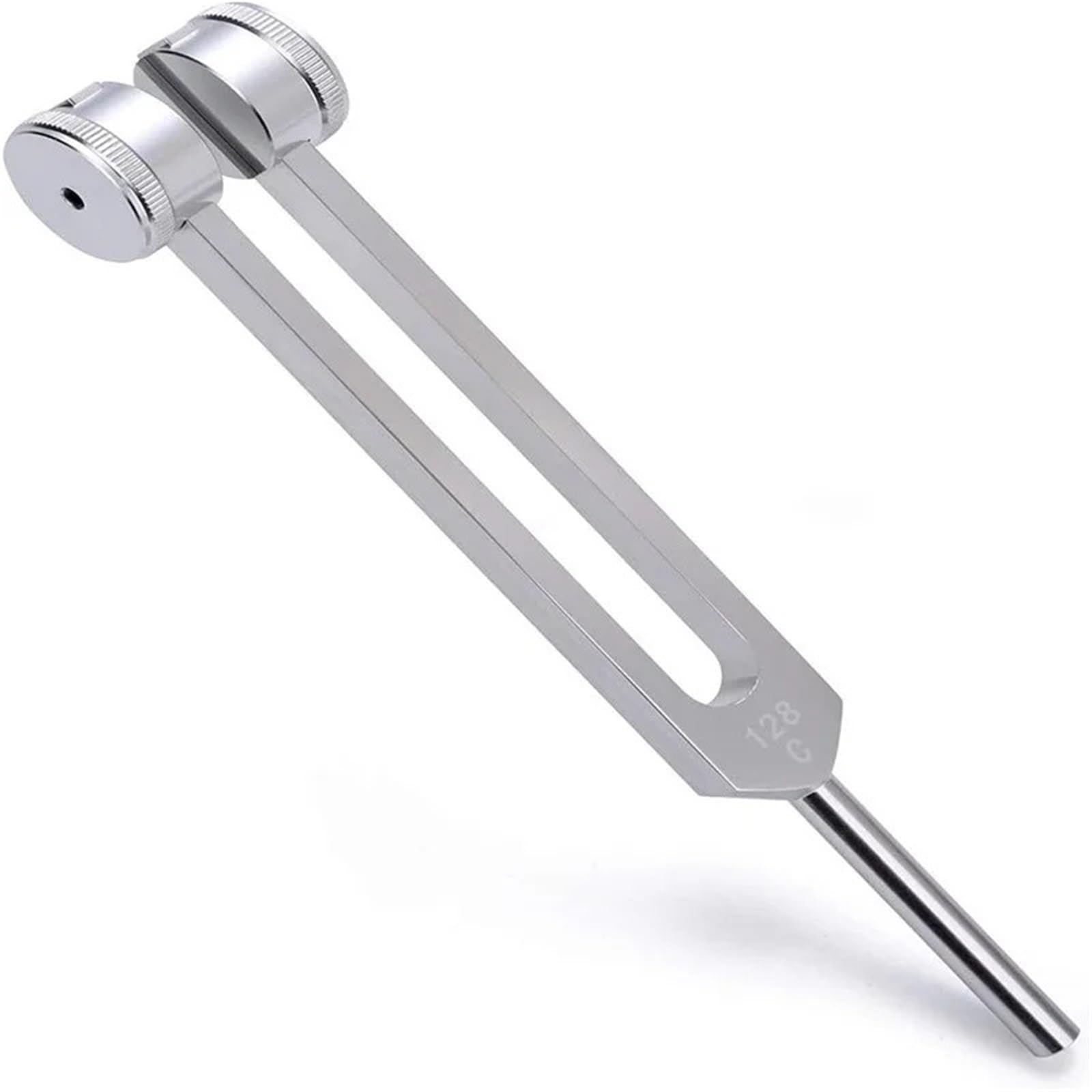 Diapasones Juego de diapasones 128 Hz, diapasón acero inoxidable ponderado for aliviar el estrés y sonido