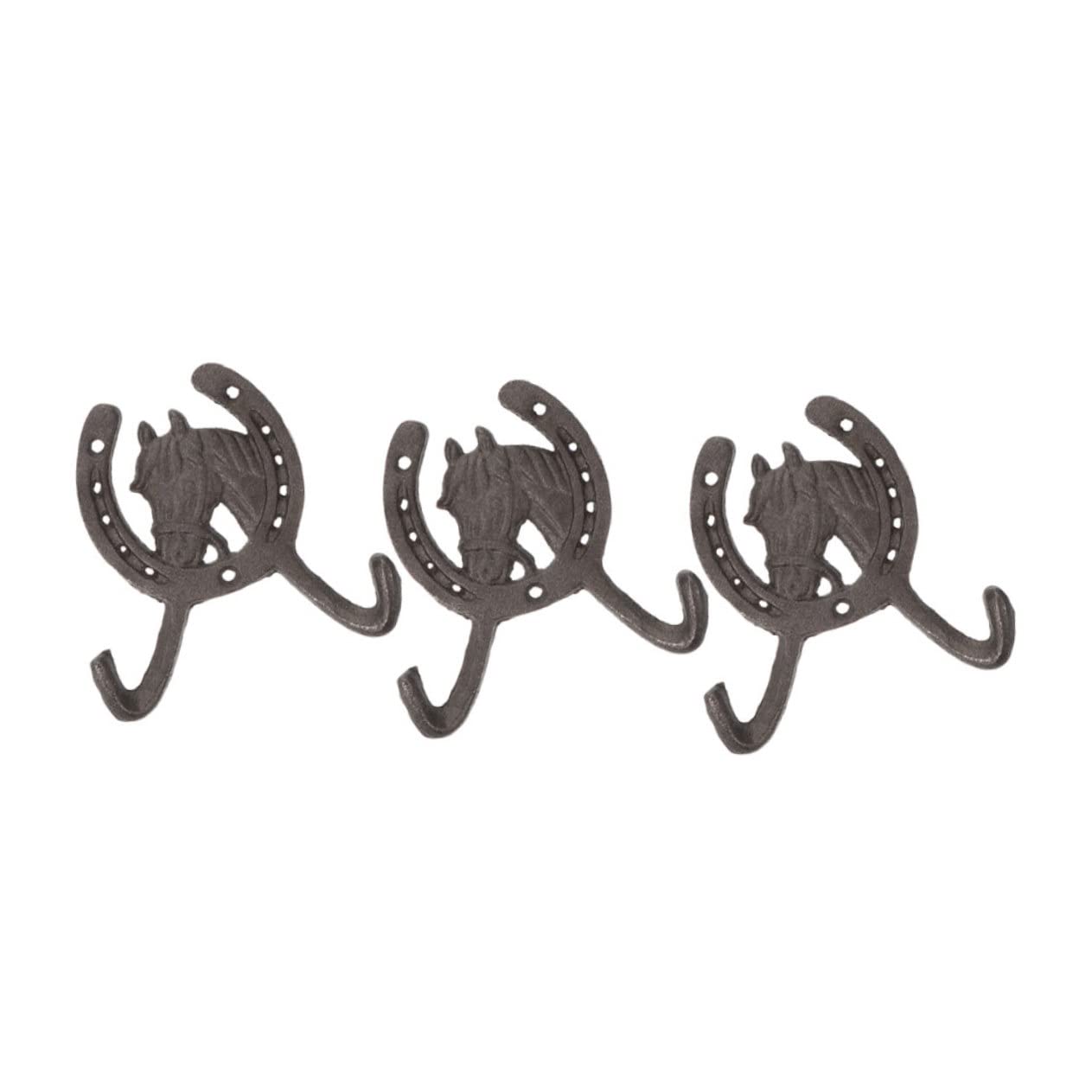 Crochets muraux fonte cheval ultra robustes pour suspendre vos manteaux
