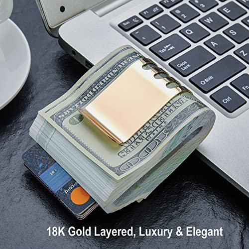 Image of Money Clip Spring Steel Cash Clips Large Capacity Minimalist Front Pocket Wallet