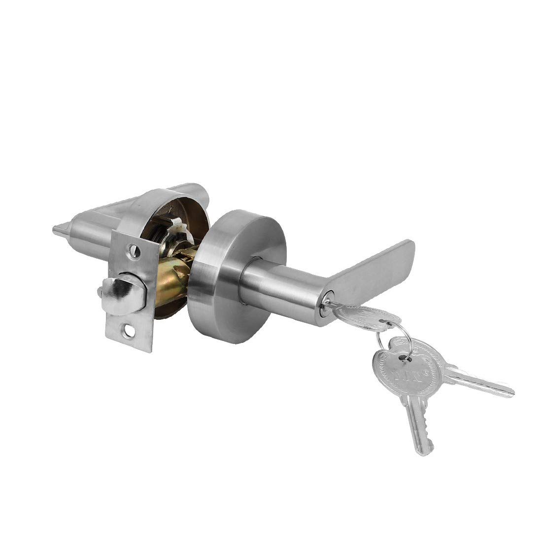 New Lon0167 Con llave Destacados Puerta de entrada eficacia confiable delantera Manija Manija Perilla Bloqueo Leverset Bloqueo Juego de 70 mm de diámetro(id:c17 42 24 9db)