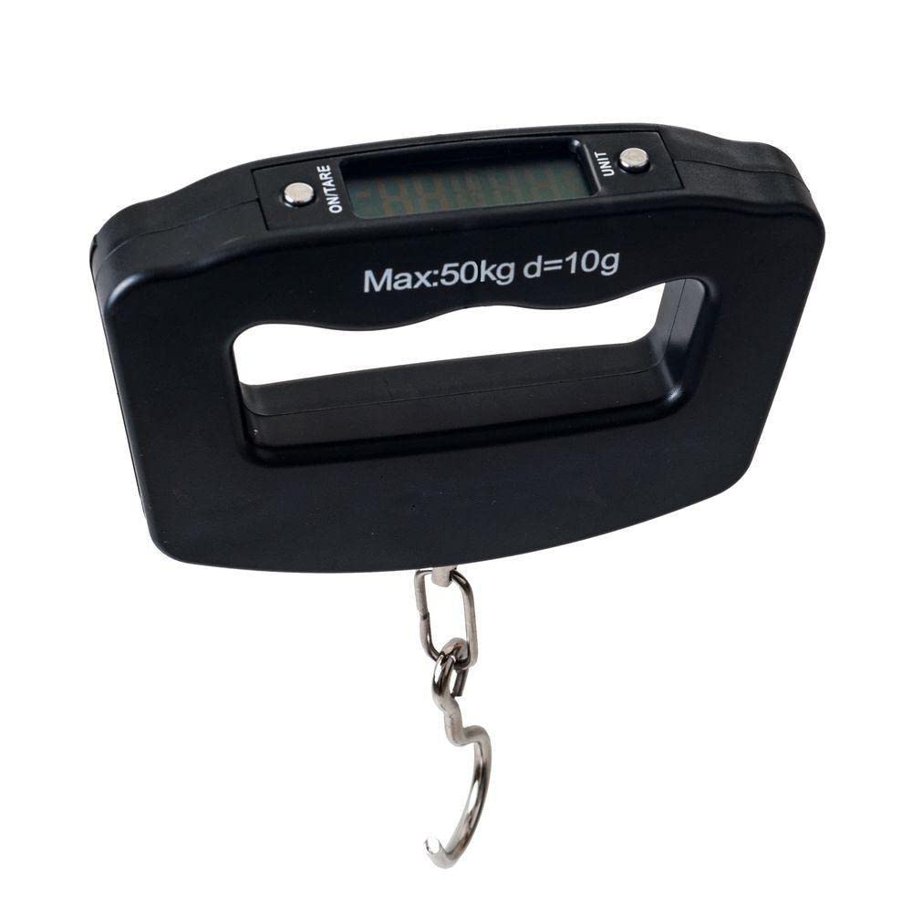 LEPE Black Digital Portable Luggage Scale with LCD Backlight 50 kg