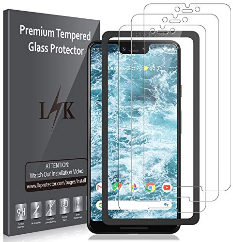 [3 Pack] LK Screen Protector for Google Pixel 3 XL Tempered Glass [New