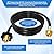 F273704 10FT Propane Hose for Heater Buddy Series Assembly, Fits Big Buddy,Little Buddy Etc,Heater Propane Hose with POL Fitting Connect 5-40 lb Propane Tanks, for Grill Propane Hoses, CSA Certified.