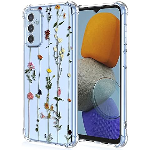 XINYEXIN Case for Samsung Galaxy M13 4G / Galaxy M23, Painting Flower Pattern Clear Case Soft TPU Silicone Case Slim Shockproof Bumper Girl Women Phone Cover - Gardening Cover