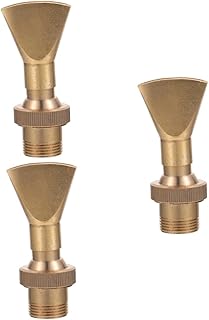 GANAZONO 3 Peças Bocal De Ventilador De Cobre Bocal De Fonte De Latão Bocal De Fonte De Cobre Bocal De Fonte De Pressão Aspersor De Fonte De Jardim Bocal De Lagoa De Latão Para Girar
