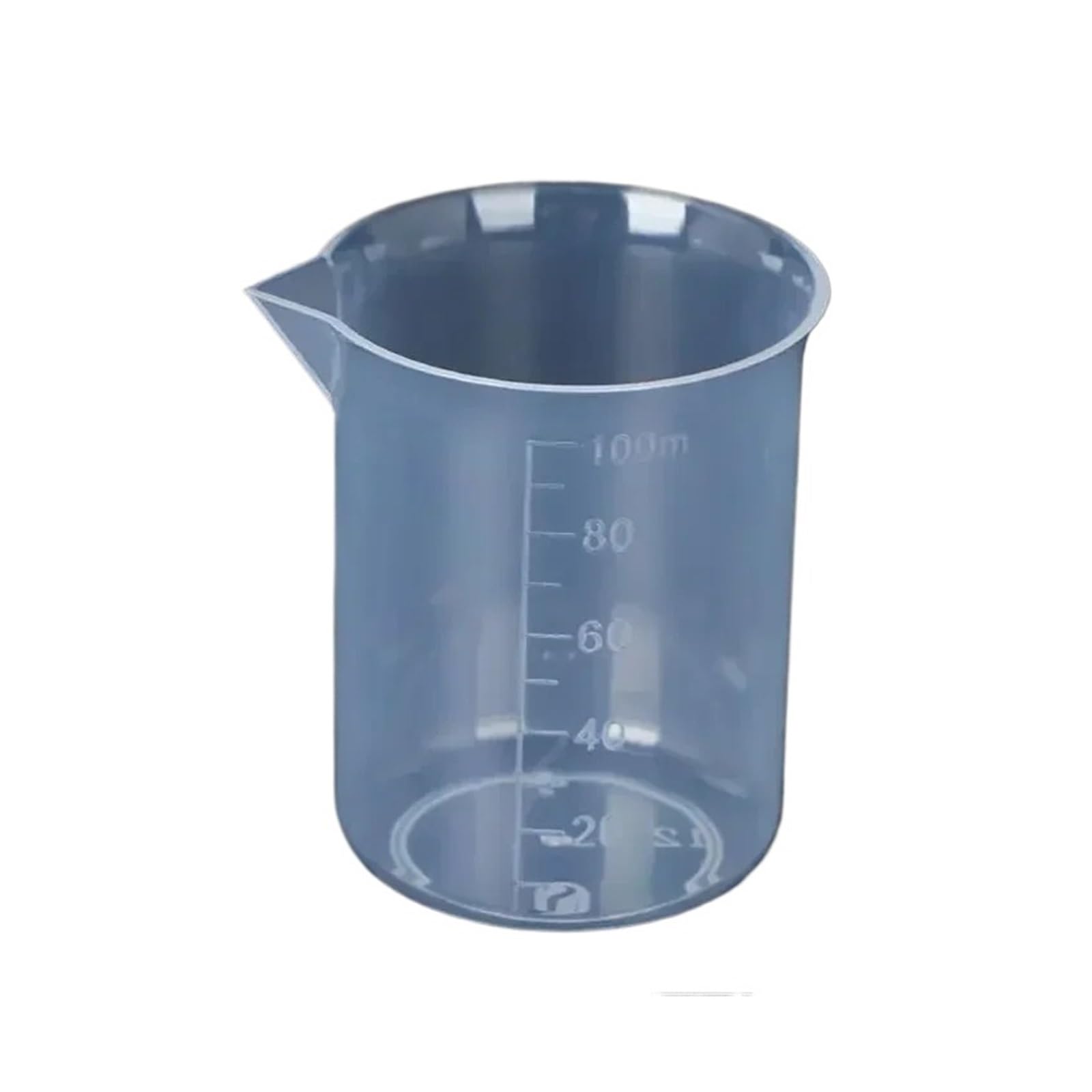 Verre Doseur Plastique Transparent 100 ml - Set de 3 Récipients Empilables sans Poignée