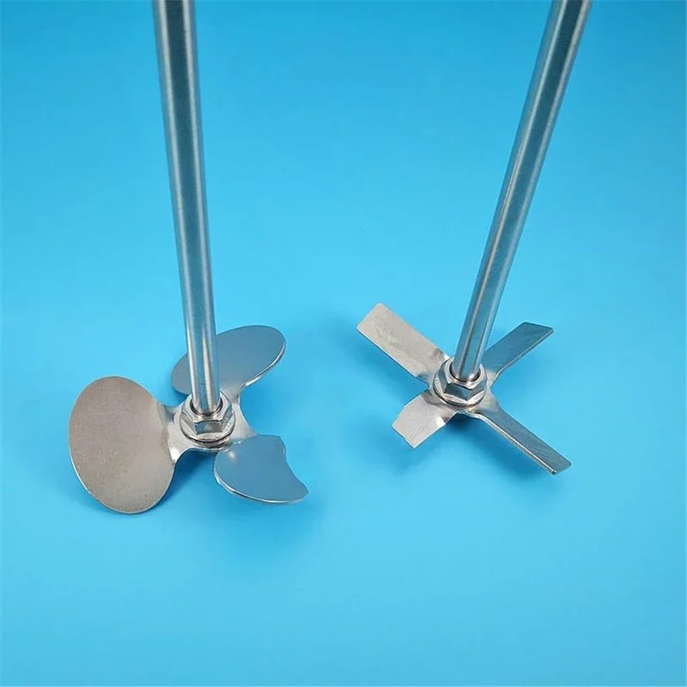 1set 40mm-120mm 30 ° Edelstahl Drei Blatt/kreuz Blatt Rühren Paddel Spirale Laufrad for Labor Elektrische(70x8x300mm Type-1)