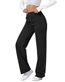 High Waisted Casual Pants for Women Business Dress Work Office Stretchy Pants with 4 Pockets