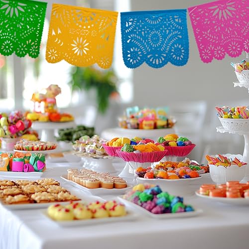 Fiesta Wraps PAPEL PICADO BANNER Mexican Party Banners  thumb #7