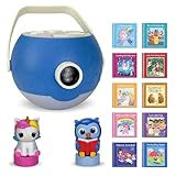 LUNA STORYTIME Kids Book Projector - 5 Unicorn & 5 Classic Read-Aloud...