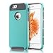 iPhone 6S Case, technext020 Non Slip Perfect-Fit iPhone 6 6S Case Hard Plastic Silicone Protective Case Rubber Bumper Slim Heavy Duty Dual Layer Mint Cover for iPhone 6 (2014) and iPhone 6S (2015)
