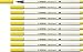 Produktbild Premium-Filzstift mit Pinselspitze für variable Strichstärken - STABILO Pen 68 brush - 10er Pack - gelb