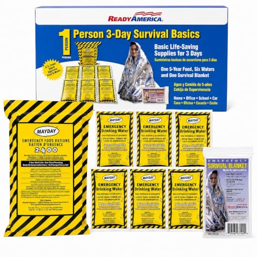 Ready America 3000 Survival Box 1-Person...