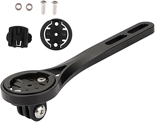 INOOMP Mount Bike Stop- watch Holders Mount Bike Screws computer dock camera stand MTB Curved Handle Stopwatch Frame riding frame holder stand aluminum alloy support frame 1 Set