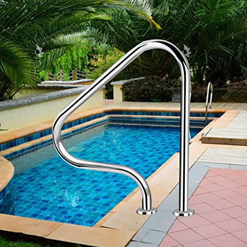 Baranda para piscina de acero inoxidable 31x31 pulgadas miniatura 1