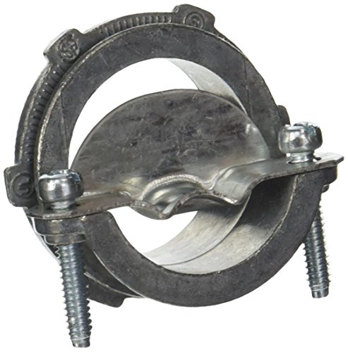 Halex 05112B Clamp Connectors Twin Screw Non Metallic Zinc Die Cast (10 Piece), 1-1/4