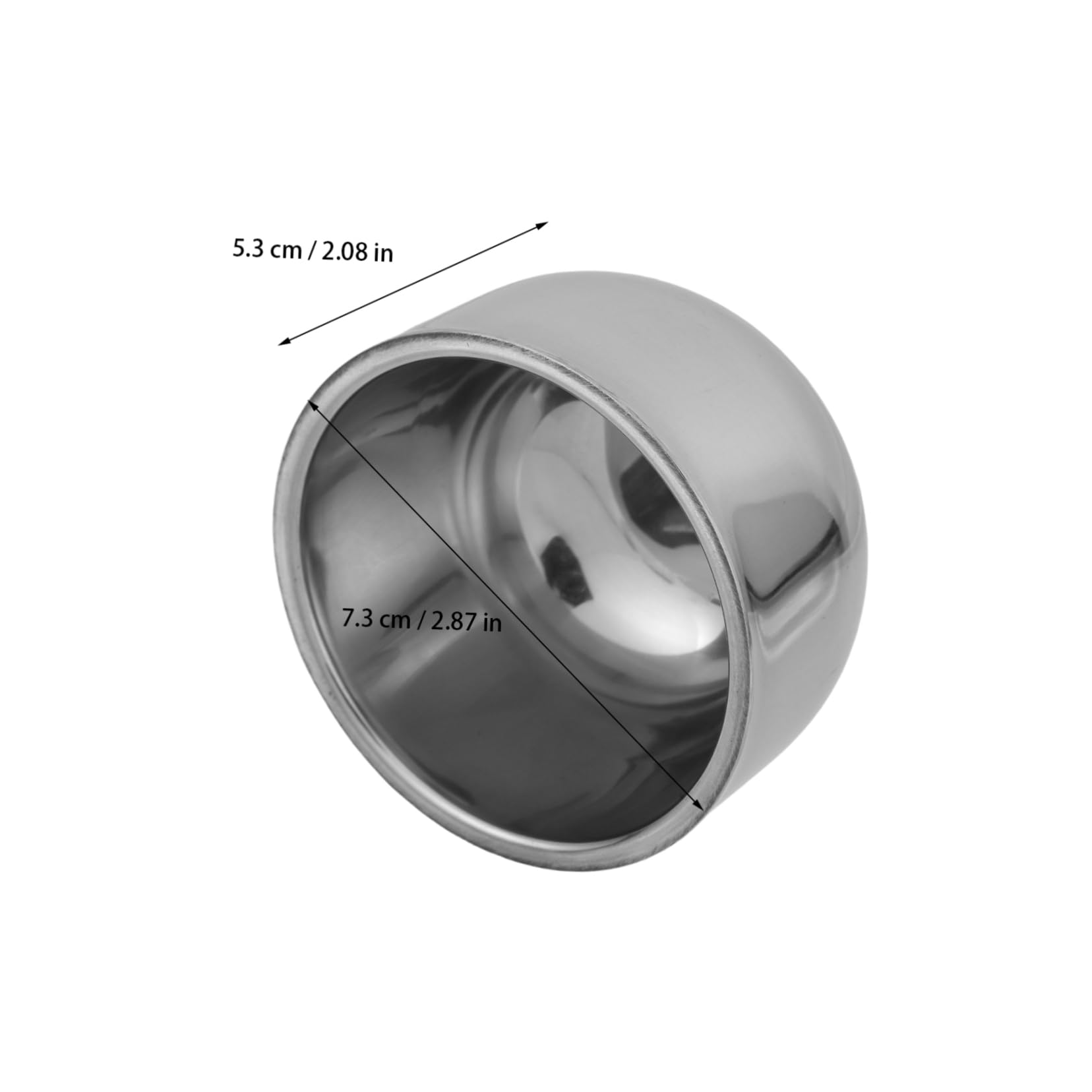 FOMIYES Stainless Steel Shaving Soap Bowl Double Layer Compact Travel Mug for Men's Shaving Accessories