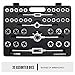 Segomo Tools 110 Piece Hardened Alloy Steel Metric Tap And Die Threading Tool Set With Storage Case | Metric Tap and Die Set | Rethreading Kit | Tap Set | Tap and Die Kit - TD110MM