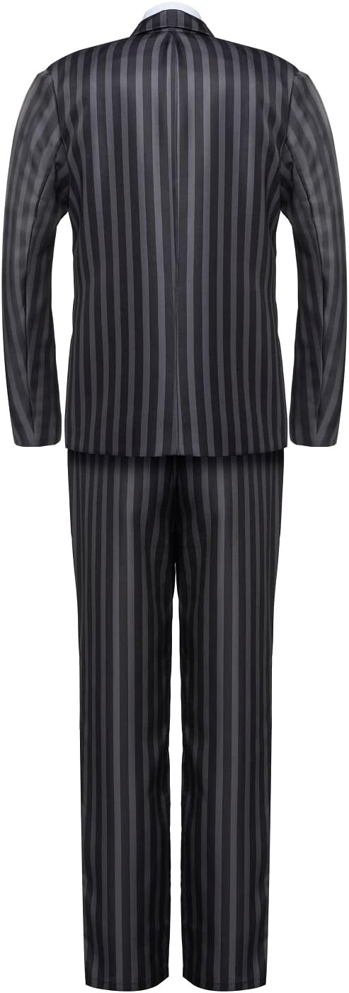 Mens 1920s Gangster Costume Adults Jacket Blazer Pants Suit Family Halloween Cosplay Party Outfit - Image 2
