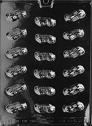 Grandmama's Goodies AO030 Peanut Shaped Chocolate Candy Making Mold