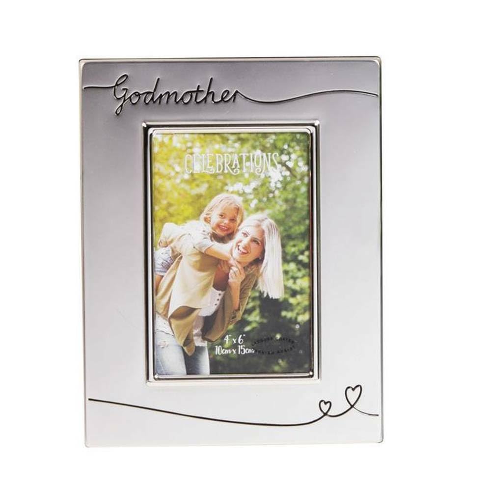 Silver Plated Godmother Photo Frame - Godmother Gift