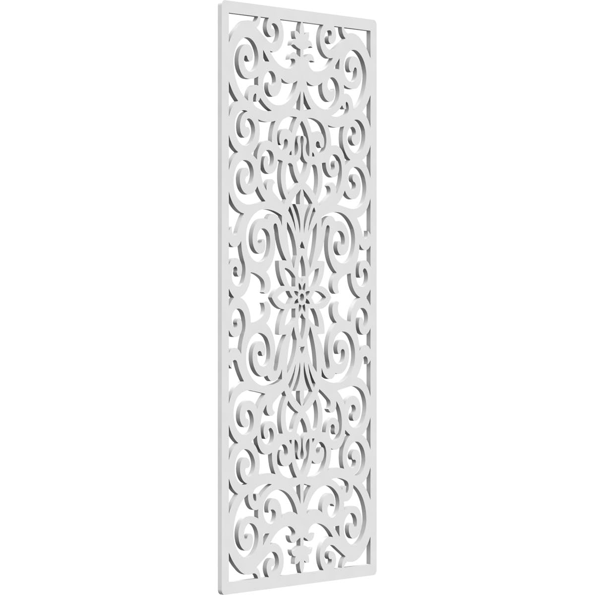 15 3/8"W x 39 3/8"H x 3/8"T Buel Decorative Fretwork Wall Panels in Architectural Grade PVC