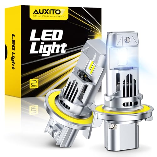 Image of AUXITO H13 Bulbs, 40000LM 9008 LED Super Bright, 900% Light Bulbs, Plug N Play, Long Lifespan, 2PCS