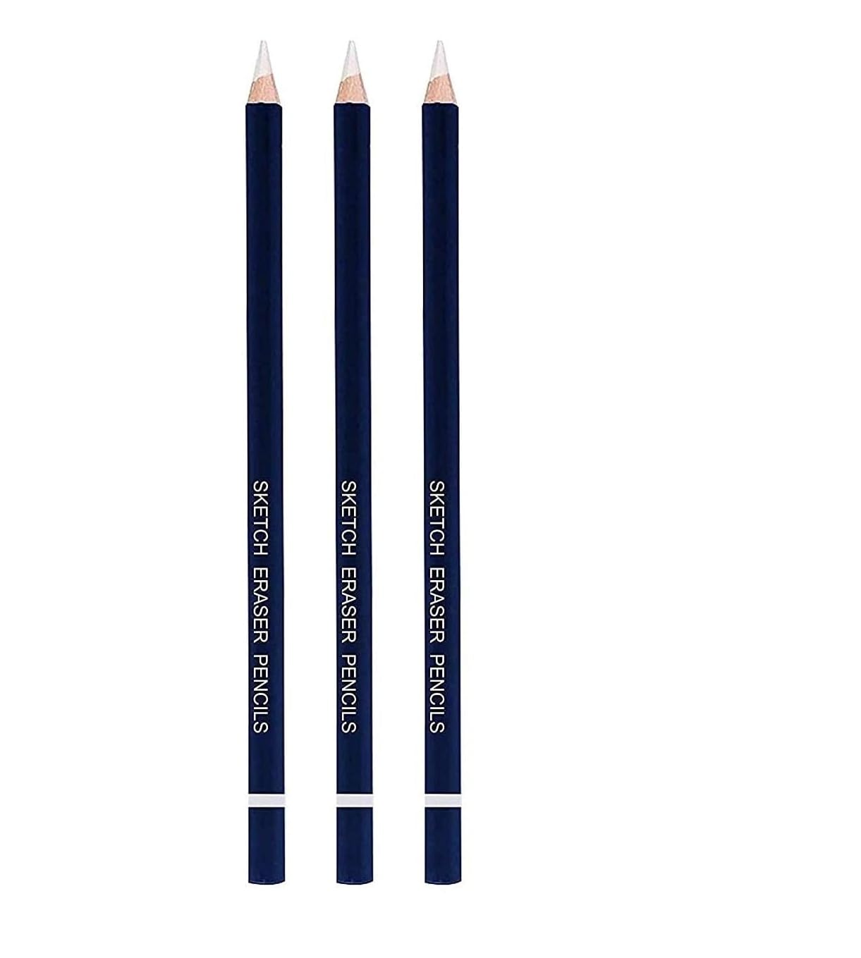 ARTISTERY Pencil Eraser for Artists Set of 3 Non-Toxic Eraser for Sketching Drawing Arts Graphics Designs (Set of 3, White, Blue)-image-44