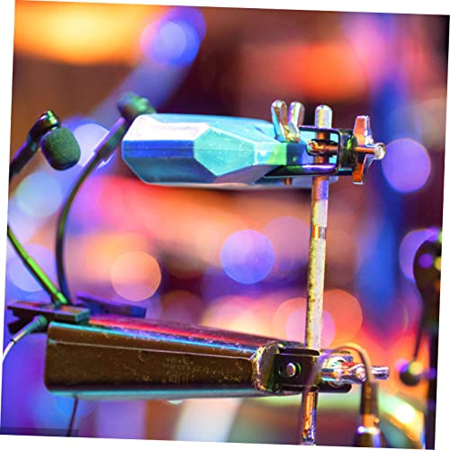 Totority Professional Cowbell Clamp para Percusión Soporte de Batería Fácil de Usar para Kits de Jazz y Accesorios de Instrumentos miniatura 5