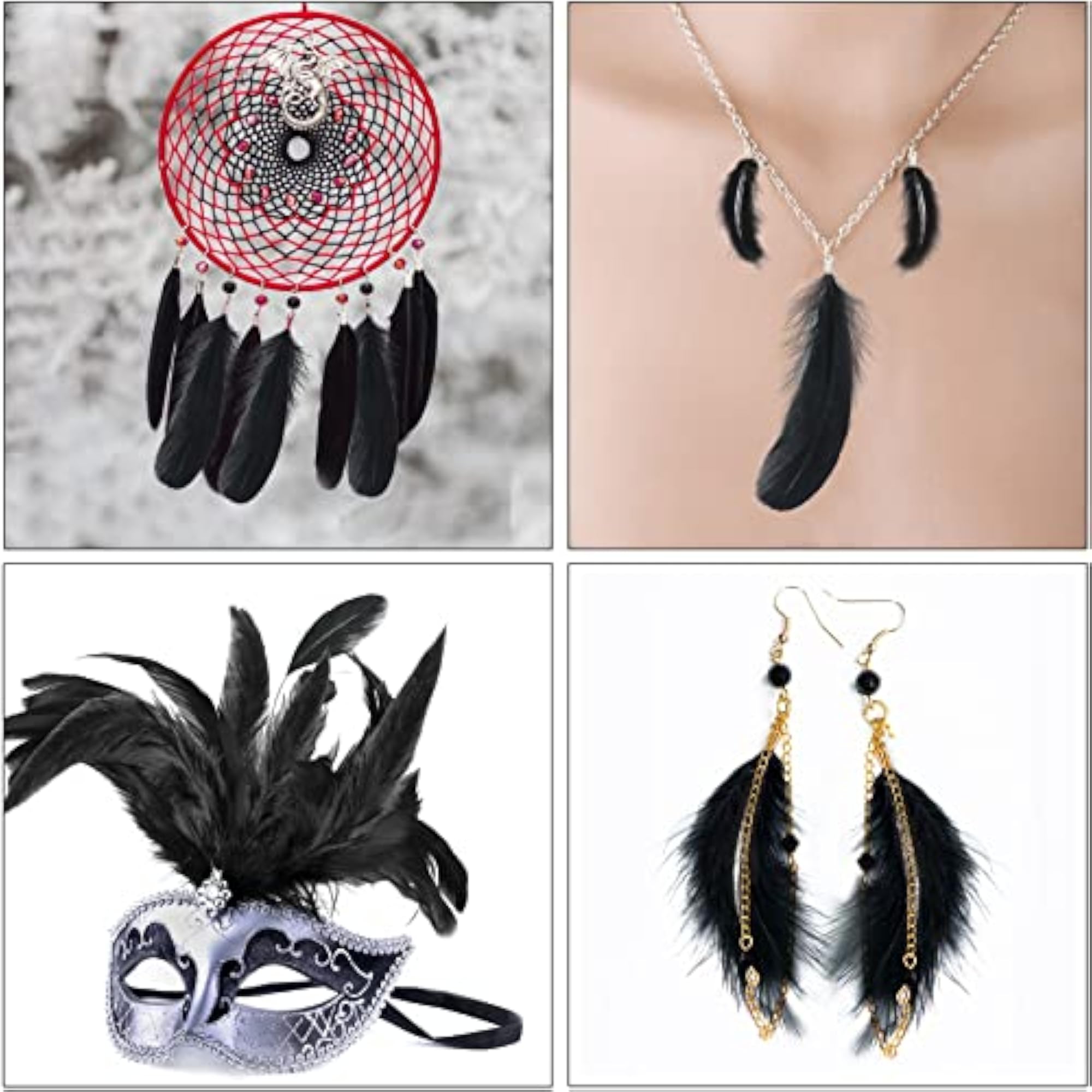 320 Pcs Mixed Natural Feathers for Craft Making