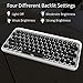 Retro Wireless Keyboard, Bluetooth/USB Mechanical Keyboard with Four Different Backlit Settings and Auto-Sleep Model, Backlit Keyboard Work with Mac & Windows and Android & iOS, Pair up to 3 Devices