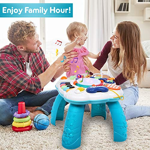 HINZER Activity Table Musical Baby Toys Toddler Activity Tables for Baby Infants Educational Learning Toys Sit-to-Stand Discover Table Toddler Boys & Girls Toys for 1 2 3 Years Old 6 Months Up - Thumbnail 5