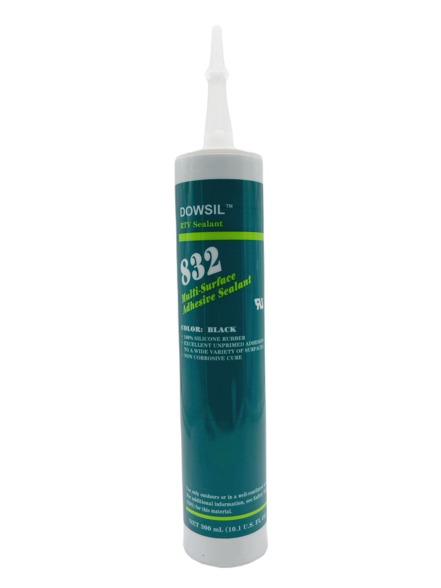 Dowsil 832 Multi-Surface Adhesive Sealant Silicone (Black) 300 ML, RTV832_Black