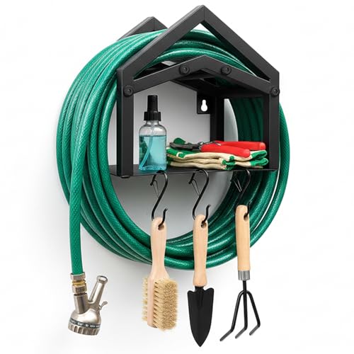 YUVIONOX Hose Hanger Wall Mount, Garden Hose Holders...
