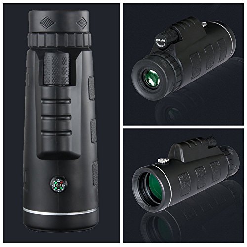 Monocular Telescope, HD Monocular for Bird Watching Adults with Smartphone Holder & Tripod BAK4 Prism for Wildlife Hunting Camping Travelling Wildlife (4060) - Thumbnail 5