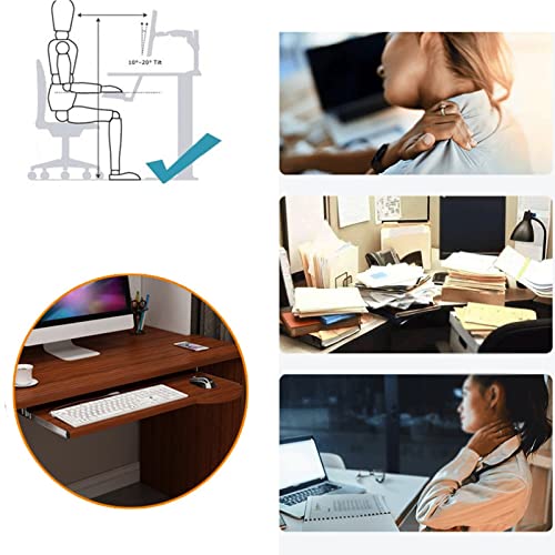 Support clavier sous bureau amovible pour un espace net