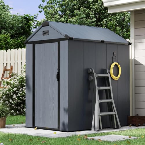 Aoxun 4x6 Ft Resin Tool Shed