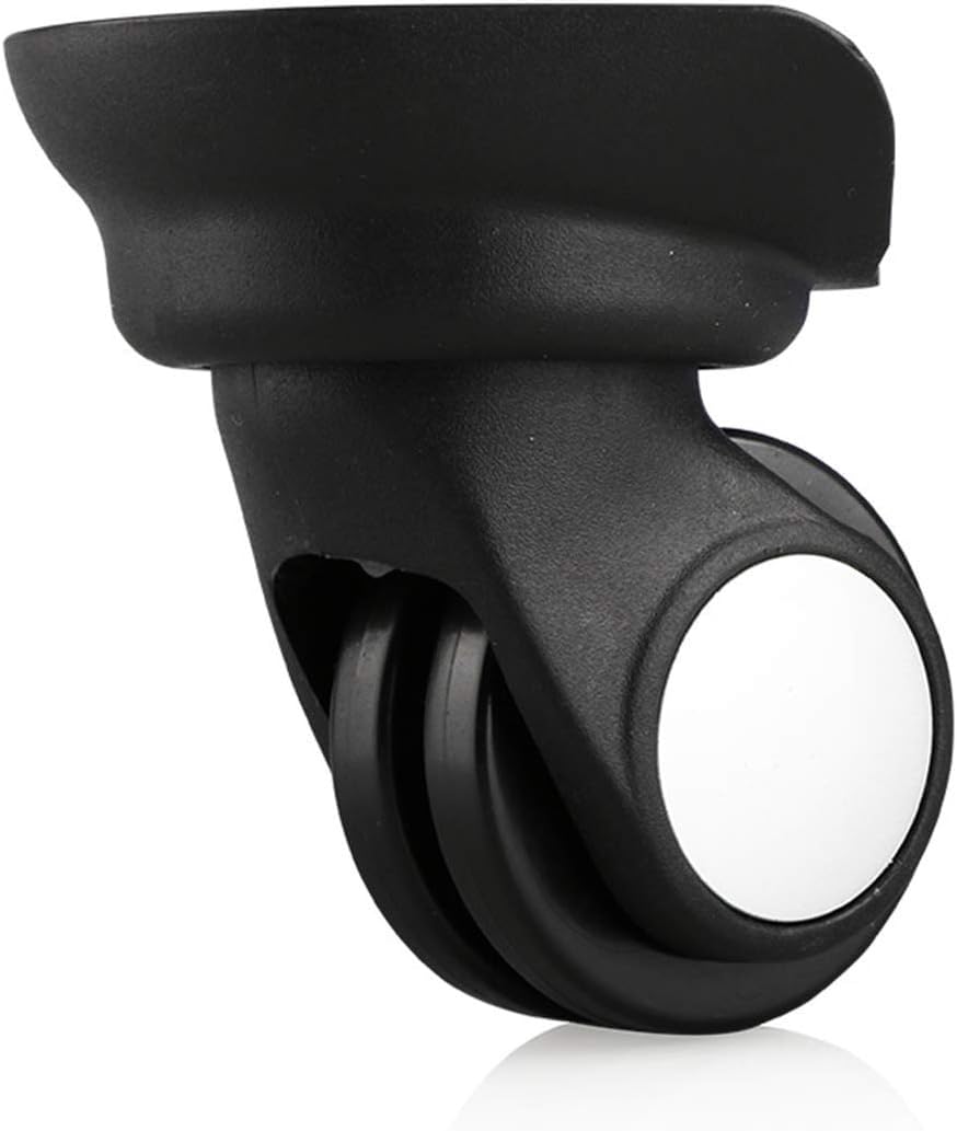 Recambio Ruedas Maletas, Ruedas de Repuesto for Equipaje, giratorias de 455 Grados, silenciosas, Color Negro, Paquete de 2