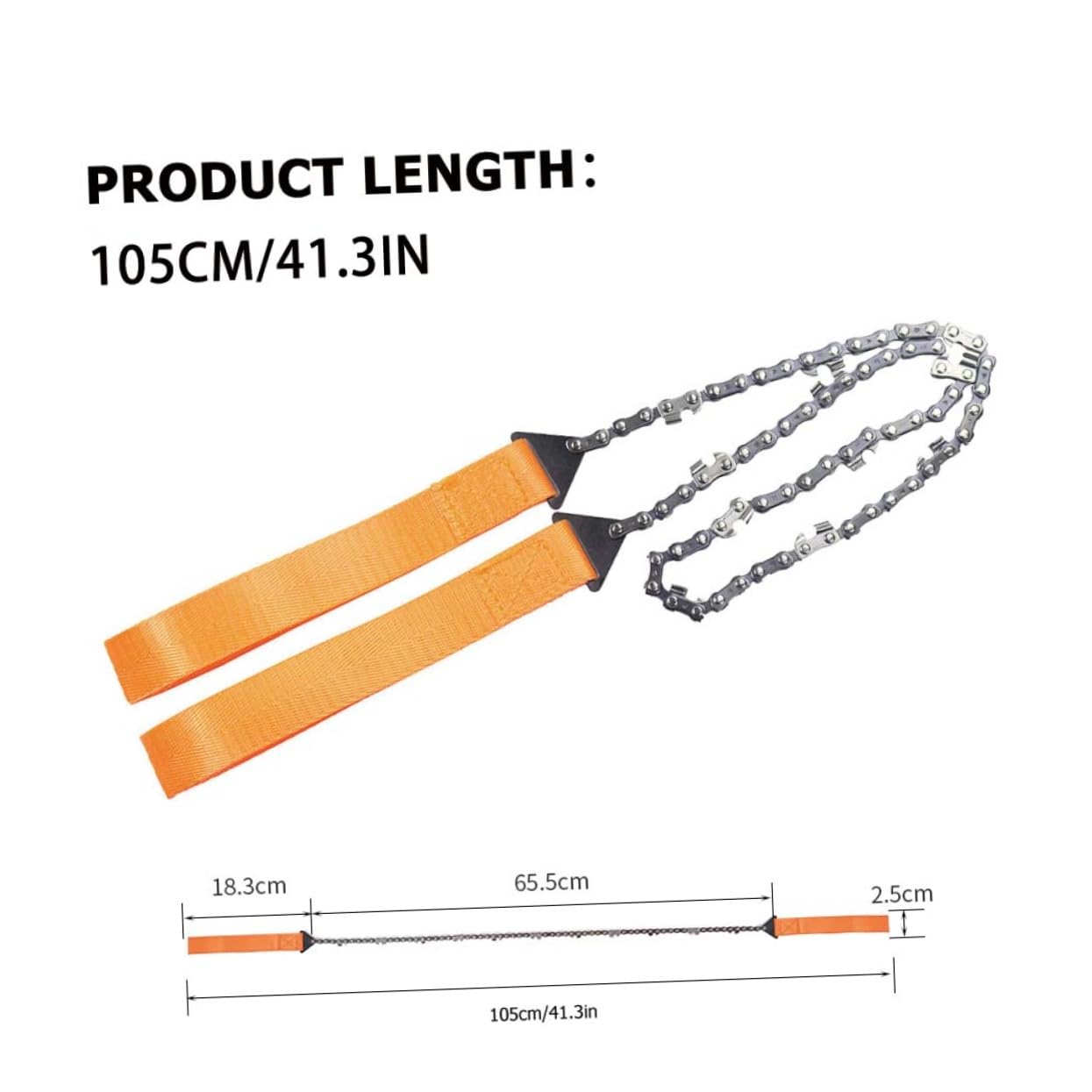 Abaodam 1set Pocket Chainsaw Portable Outdoor Cutting Tool for Camping Hiking Survival Manganese Wire Saw for Cutting Lightweight Compact Design Finger Handle